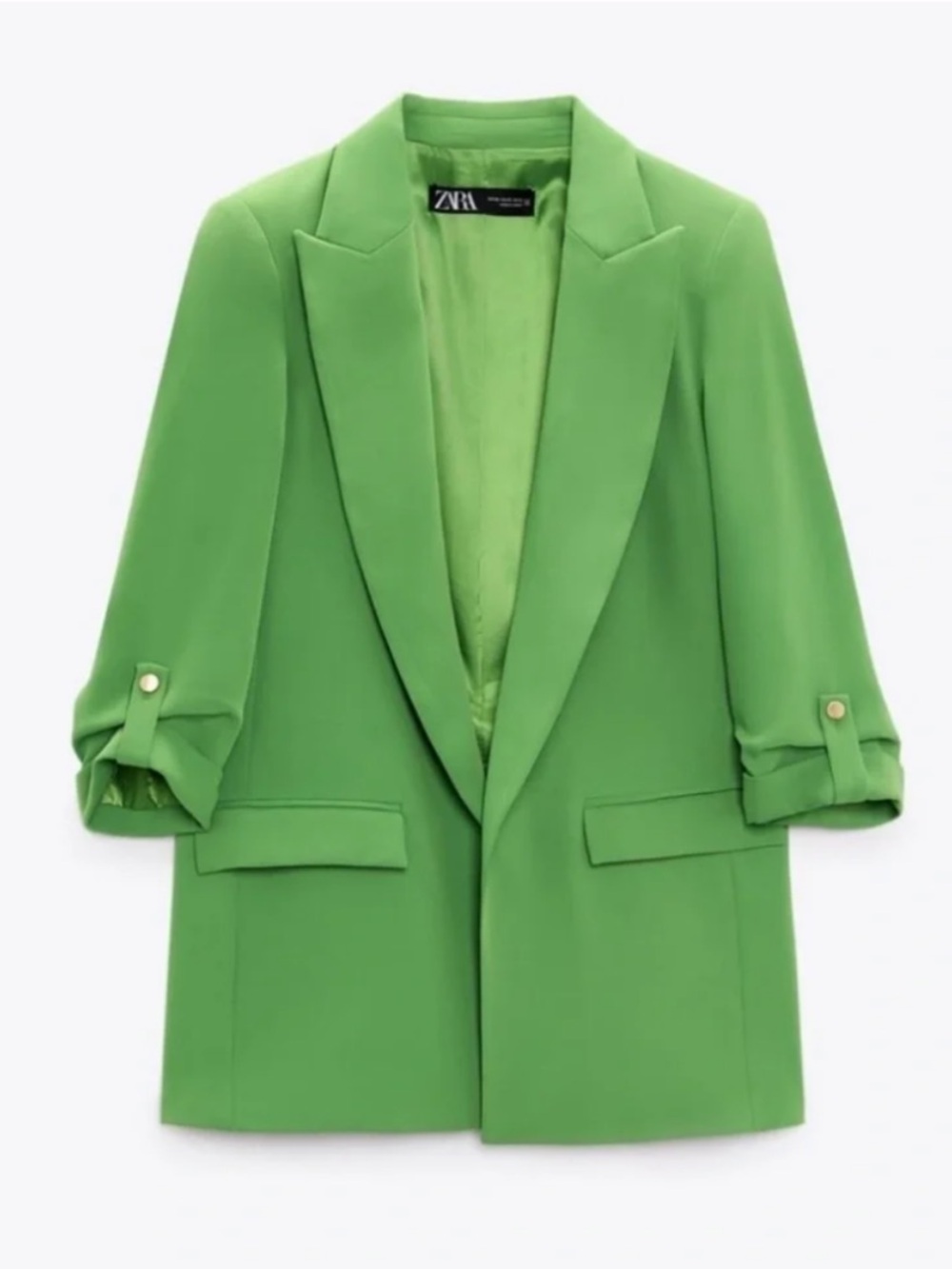 Zara Green Tailored Blazer